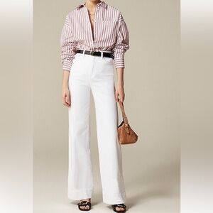 J Crew White Denim Trouser size 28